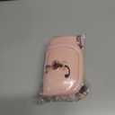 Water Bottle Holder with Strap for Stanley Cup 40 oz Tumbler with Handle, Personalized Initial Stanley Cup Accessories, Thanksgiving, Water Bottle Carrier Bag for Women & Men - Pink