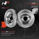 A-Premium 11.88 in(301.8mm) Front Vented Disc Brake Rotors + Ceramic Pads Kit Compatible with Chrysler, Dodge, Ram & Volkswagen Models - Town & Country/Grand Caravan 08-16, Journey 09-13, Routan, C/V