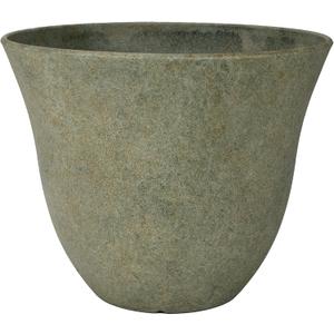 Classic Home and Garden Honeysuckle Resin Planters - Lightweight Indoor & Outdoor Plant Pots - UV-Resistant Plastic Flower Pots - Pot Planters for Flowers & Herbs (15" Fossil)