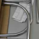 Zenna Home Rustproof Round Shower Curtain Rod for Clawfoot Tub with Easy Installation, Oval Hoop Shower Curtain Rod, Freestanding Tub Accessories, Fits Areas up to 70.5 by 28 Inches, Chrome