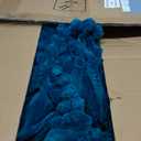 King Comforter - GentleSoft 3 Pieces Double-Side Fleece Fluffy Teal Comforter Set, Cozy Striped Room Decor Aesthetic, Luxury King Size Bedding with 2 Pillowcases, 104x90 Inches