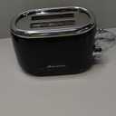 MELLERHOME RetroMod 2 Slice Toaster, Retro Looks with Upgraded Advanced Components, 7 Browning Levels, 3 Functions (Reheat, Defrost, Cancel), Removable Crumb Tray, Under Base Cord Storage, Black