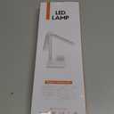 Dimmable LED Desk Lamp with USB Charging Port, 50 Lighting Modes Dual Swing Arm Architect Table Lamp Light Desk Lamp for Home Office Dorm Piano Nail (Black)