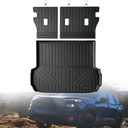 Cargo Mat for 2020-2025 2026 Subaru Outback & Backrest Mat,TPE All Weather Protection Trunk Mat Covering The Backrest Mat with Velcro Fastener Accessories,Black