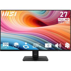 msi PRO MP271A E2 27-inch IPS 1920 x 1080 (FHD) Gaming Office Monitor, 120Hz, Free-Sync, HDMI, DisplayPort, VGA Port, VESA Mountable, Tilt, Speaker, 4-Side Slim Bezel 1ms, Black