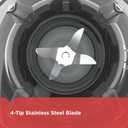 BLACK+DECKER Crush Master Blender, 10-Speeds with Stainless Steel Blades, Black, BL2010BP