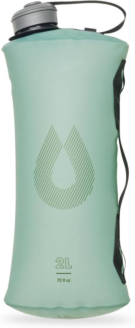 HydraPak Seeker - Collapsible Camping Water Storage (2L, 3L, 4L, 6L, 10L) - BPA & PVC Free, Hydration Reservoir Bag, Leak Proof, Sutro Green 