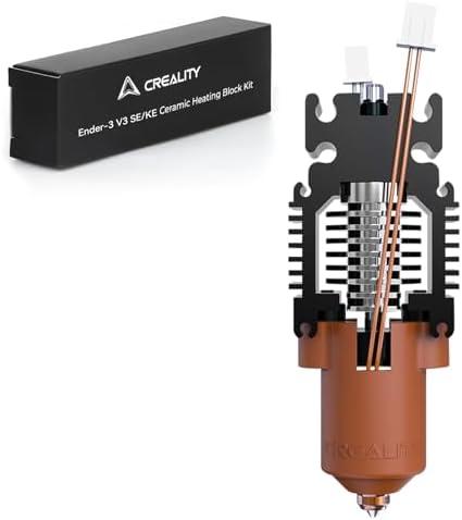 Creality Official Ender-3 V3 SE/KE Hotend Kit,Ceramic Heating Block Kit—Quick-swap Nozzle Kit,High Flow Printing Hotend Kit,300°C High Temperature Resistance,Compatible with Ender 3 V3 SE/KE