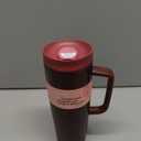 Owala SmoothSip Slider Stainless Steel Insulated Travel Mug with handle, 100% Leak Proof, For Hot and Cold Drinks, Travel Friendly with Sliding Lock Lid, 24 oz, BPA Free, Leak Proof, Black Cherry