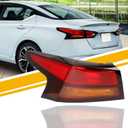 Dasbecan Tail Light Assembly Compatible with 2019-2026 Nissan Altima
Left Driver Side Outer Halogen Taillight Rear Lamp Replaces 265556CA1A NI2804118 Waterproof With Bulbs