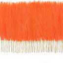 50PCS Light Orange Pampas Grass Decor, 17" Fluffy Small Pampas Grass for Vase Filler, Home Wedding Wall Table Party Decoration