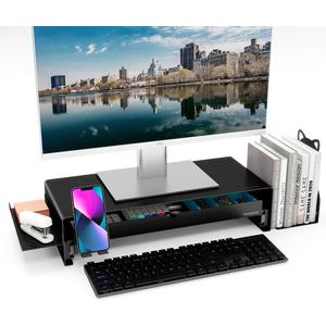 Metal Monitor Stand, Heavy Duty Desk Organizer Office furniture