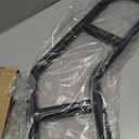 Hand Rails for Outdoor Steps U-Shaped, Black Iron Stair Railing Indoor 1-3 Step, Wall Mounted Railing for Stairs, Stair Handrail for Elderly, Kids, Pregnant Women, Porch Deck Garden Grab Bar -1 Pack