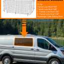 MELIPRON Security Window Screen Fit for Ford Transit Low Roof Sliding Side Window Safety Screens