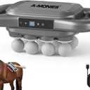 8 Heads Horse Massage Gun, Equine Percussion Massager, Deep Tissue Horse Recovery Tool, Red Light Heat Therapy, Quiet Adjustable Intensity Muscle Relaxation for Equine Wellness(8 Heads)