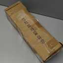 2 Pack Wood Curtain Rods for Windows 48 to 84 Inch,1'' Diameter Drapery Rods with Imitation Wood Grain Leaf Pattern Finials,Boho Adjustable Heavy Duty Curtain Rods Set,36-88'',Color:Natural Wood