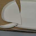 AmorArc Large Ceramic Serving Platter, 15.5"/14"/12.2" Oval Platters Microwave Safe, Serving Trays for Wedding, Stoneware Serving Dish for Entertaining&Party, Set of 3 (White)