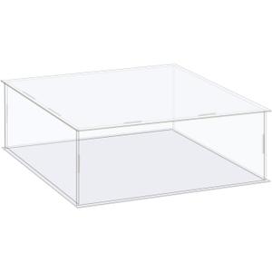 MECCANIXITY Acrylic Display Case Box Clear Dustproof Protection Showcase 10x10x4.3 Inch for Collectibles Display