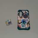 Hocase for Galaxy S26 Case, Shockproof Heavy Duty Protection Soft Silicone Rubber Bumper+Hard Plastic Hybrid Protective Case for Samsung Galaxy S26 5G (6.3") 2026 - Teal Flowers