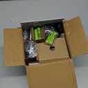 Panasonic Compact Cordless Phone with DECT 6.0, 1.6" Amber LCD and Illuminated HS Keypad, Call Block, Caller ID, Multiple Display Languages - 2 Handset - KX-TGB812S (Black/Silver)