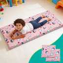 2PCS Cover Replacement Compatible with Kindermat 4 Section Rest Mat,Pink,Soft Breathable and Washable Sheet for Preschool Kindergarten Toddler Daycare(Mat Not Included)