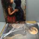 2Pcs Black Cats Preppy Canvas Wall Art Whimsical Gothic Cat Wall Decor Vintage Fun Cool Girls Mysterious Animal Posters Prints Cat Lovers Pictures Paintings Bedroom Living Room Dorm Decor 16x24 Inch