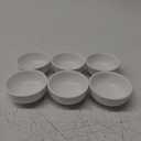 2.3 oz Porcelain Pinch Bowls, Set of 6 Small Bowls for Sauces Dippings Charcuterie Snacks Condiments, White