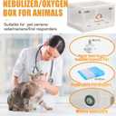 PakaLife Portable Atomization Tank cat&Dog for pet cage,Dog&cat Inhaler,Puppy Incubator&cat Nebulizer,Built-in Ventilation for Pets up to 30lbs(Large)