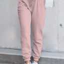 Waitfairy Sweatpants Women - Joggers for Women High Waist Baggy Sweat Pants for Womens Joggers with Pockets (Pink, XL)