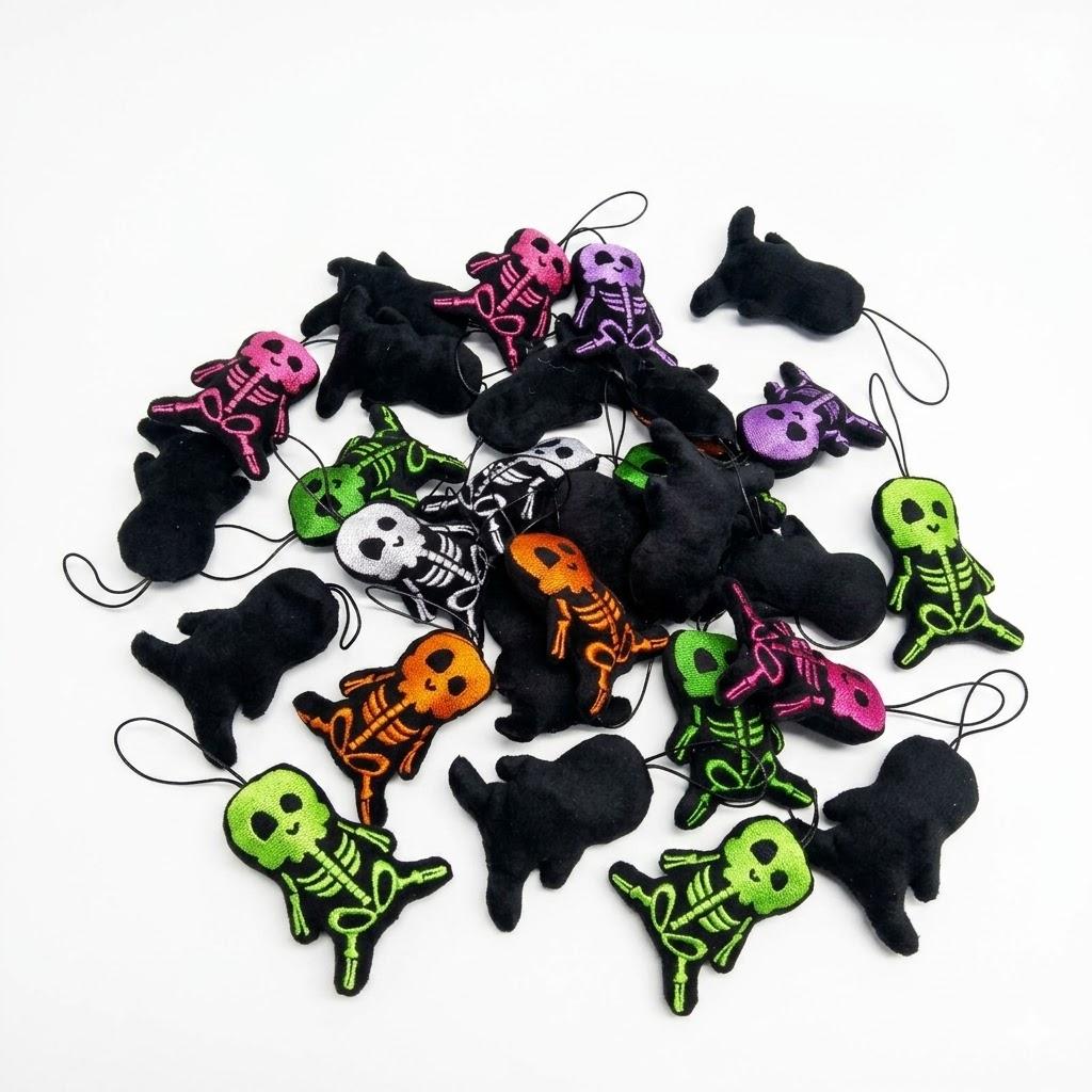 Viora White 20 Pcs Halloween Black Ghosts, Party Decorations