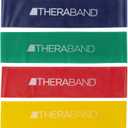 THERABAND Resistance Band Loop Set (12 Inch, Set of 4  All Levels)