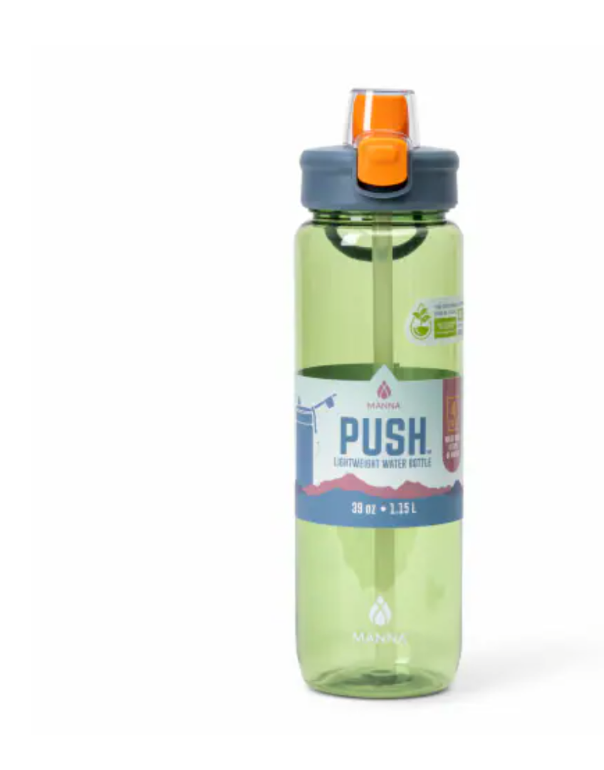 Manna® Push™ Water Bottle - Green
39 oz