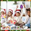 Soulchen 2025 Christmas Craft Advent Calendar for Kids Painting Kit Glow in The Dark Christmas Countdown Rock Crafts Kits with 24 Surprises DIY Painting Supplies Holiday Xmas Party Favor Gifts