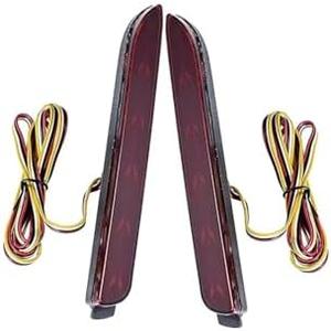 1 Pair Red Rear Bumper Reflector Light Running Brake Lamp 12V Fit Compatible for Lexus RC350 IS-F Toyota Matrix Venza RAV4 Avalon Camry