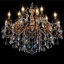 Crystal Chandeliers Contemporary Chandelier Island Lighting 15 Lights Candle Pendant Ceiling Light Fixture for Dining Room Living Room Kitchen Bedroom Hallway Entry D35.4