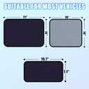 ZATOOTO Static Cling Car Window Shades 6Pack, Side Window Sun Shade Sun Blocker for Baby Car Windshield Sunshade for DriverReinforced FrameAnti-Glare (15.7 * 7'', 15.7 * 13.8'', 20.9 * 13.8'') (6pcs set)