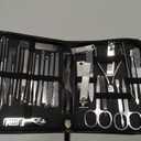 Manicure Set 30 in 1 Fingernail Clipper Set,RedFlow Nail Clippers & Toenail Clippers,Manicure Kit,Pedicure Kit,Suitable for Travel Manicure Tools,Nail Kit with Everything Profe (Black)