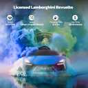 ELEMARA Lamborghini Ride On Car with Scissor Door, Electric Vehicle for Kids with Remote Control,Kid Cars to Drive with MP3 Player, Bluetooth, LED Light and Wide Seat, Navy Blue, 45.1 Inches X 25.2 Inches X 17.9 Inches