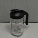 Mihlapi Breast Milk Pitcher, 32 OZ Mason Jar Pitcher with Lid Double Leak Proof,1 Quart Breastmilk Storage Containers for Fridge, Glass Jug for Sun Tea, Juice, Cold Brew Coffee (Black)