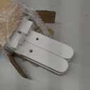 SONGMICS Luggage Rack, Folding Suitcase Stand with Storage Shelf, for Guest Room, Hotel, Bedroom, Heavy-Duty, Holds up to 131 lb, Classic White URLR007W01