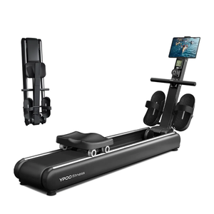 YPOO Rowing Machines for Home, Magnetic Row Machine Foldable, 16 Levels Quiet Resistance Rowing Machine with Dual Slide Rail, Folding Indoor Rowers Compact with Max 350lb Weight Capacity