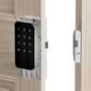 RFID Lock  Digital Keyless Cabinet Locks with Password & Card Access, Dual & Single Unlock Modes, Public/Private Use, Touch Keypad for Gym Lockers, Drawers, Office Cabinets (Black)