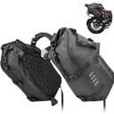 Rhinowalk Motorcycle Saddlebags 48L(24L*2) Waterproof Motorbike Side Bags, Travel Luggage Panniers with Shoulder Strap for Adventure & Sport Motorcycle Racks, 1 Pair