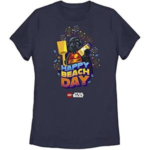 LEGO Star Wars Happy Beach Day Women's Traditional Short Sleeve Tee Shirt, XL