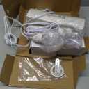 AVV Wall Sconces Set of Two, Wall Lamp Plug in with On/Off Switch, 2700K 4000K 5000K Selectable, Wall Lights for Bedroom, Living Room, Wall Decor for Bedroom, Fabric Linen Lamp Shades