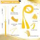 Graduation Stole Class of 2026 with Cap Tassel,and Honor Cord - Mixed Flag Graduation Sash for Graduation's Day 72"