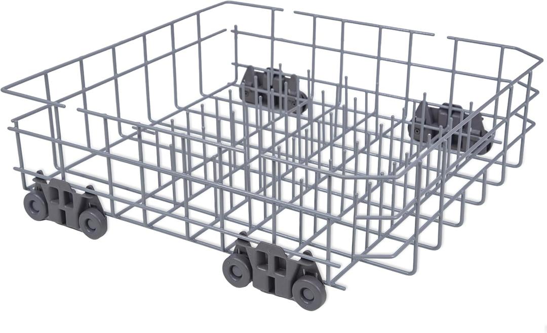 W10728159 Dishwasher Lower Rack for Maytag Dishwasher Rack with Wheels, W10525646 W10780925 W10082825 Lower Rack Replacement for Kitchenaid Dishwasher Rack Parts, 22"D by 20.5"W