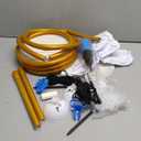 OurWarm Balloon Arch Kit with Balloon Pump Electric, 8.2FT & 5FT Gold Half Balloon Arch Stand with Base, Free Bending Arch Frame Backdrop for Wedding Birthday Party Baby Shower Graduation Decoration