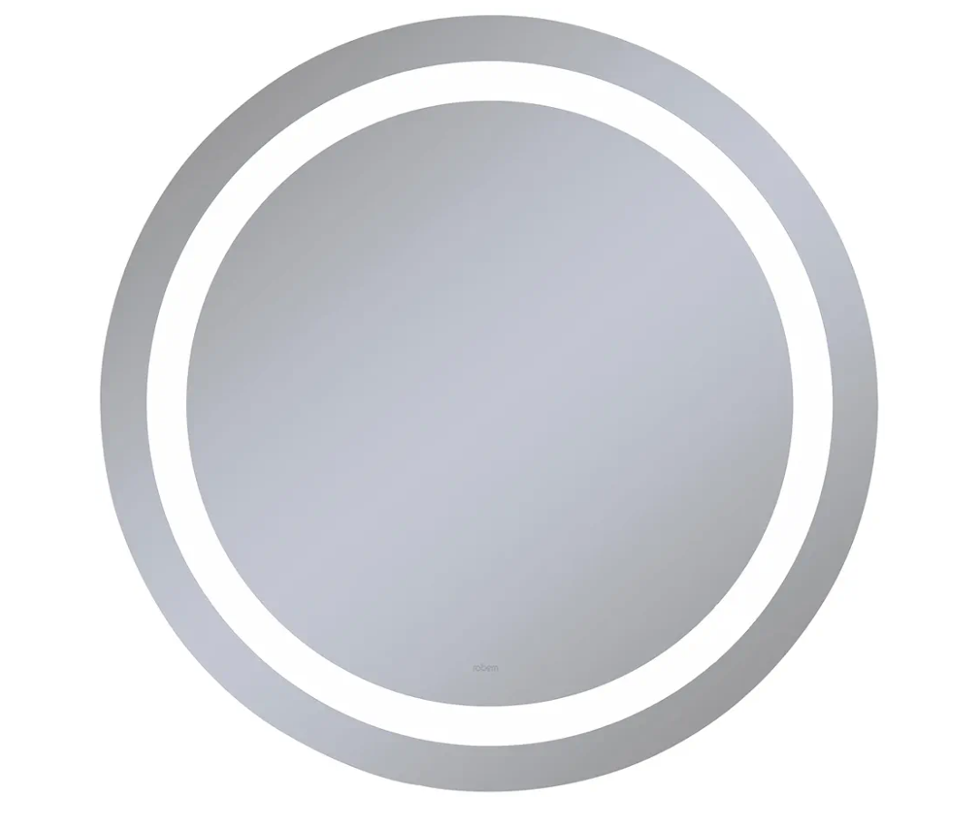 Robern YM0030CIFPD4 4000K Temperature Inset Pattern Vitality 30" Circle Lighted Mirror