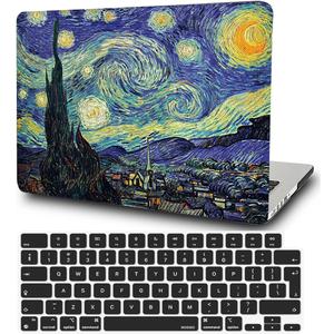 Case Compatible with MacBook Pro 15 inch 2019 2018 2017 2016 Release A1990 A1707 with Touch Bar, Protective Plastic Hard Shell Case & Keyboard Cover for MacBook Pro 15.4",Starry Night